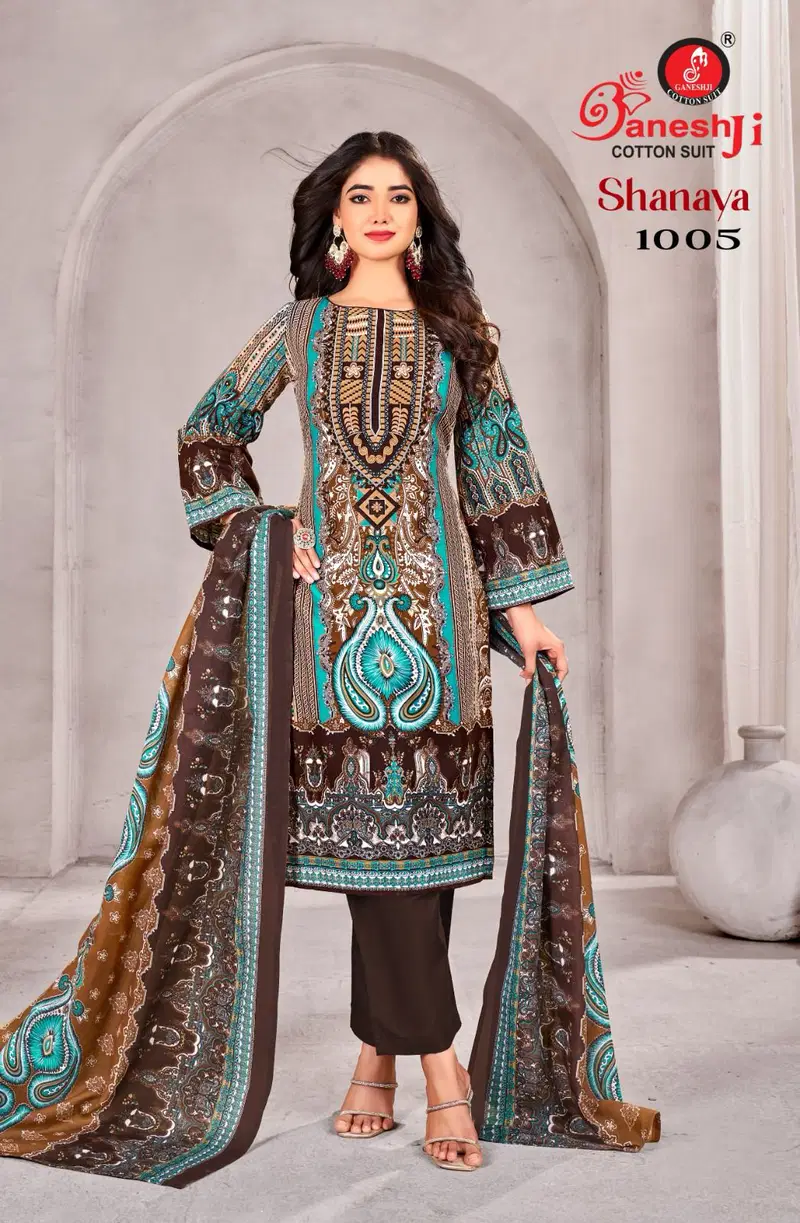 Shanaya Vol 1 By Ganeshji Karachi Cotton Dress Material Orders In India